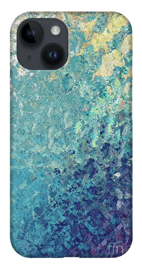 Blue iPhone Case featuring the painting Isaiah 12 2. My Strength And Song. by Mark Lawrence
