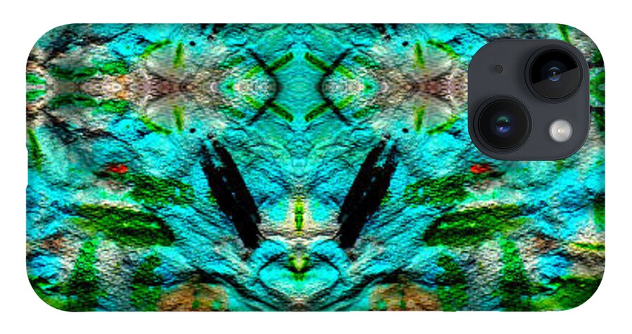 Abstract iPhone 14 Case featuring the digital art Jabura by Doug Miller