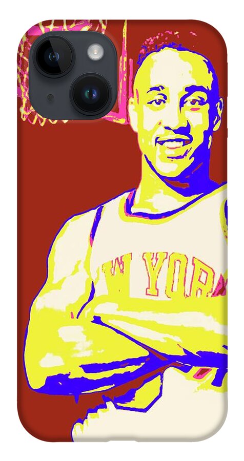 Starks iPhone 14 Case featuring the painting John Starks by Jack Bunds