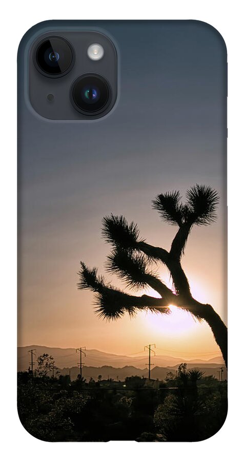 Desert iPhone 14 Case featuring the photograph Joshua Tree Silhouette by Lisa Chorny