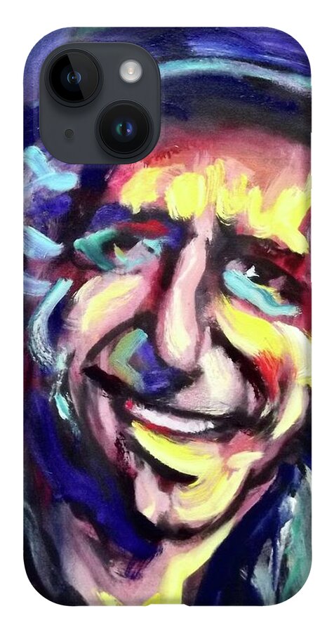 Painting iPhone Case featuring the painting Keith by Les Leffingwell