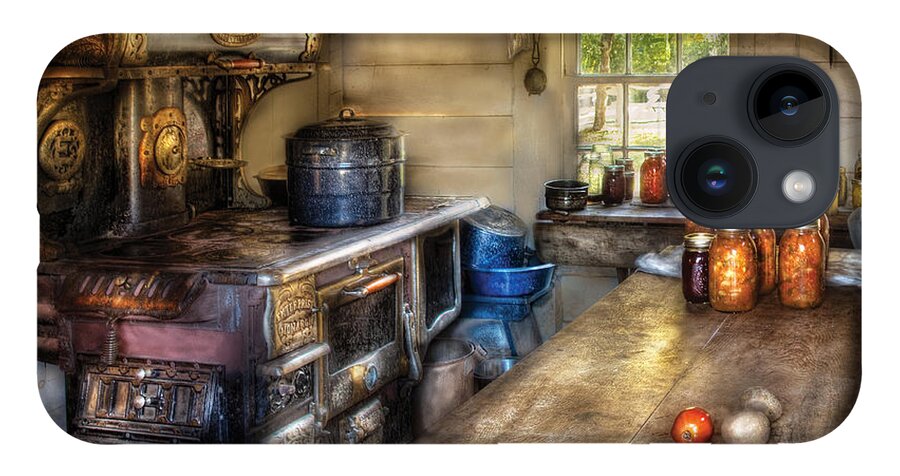 Kitchen iPhone 14 Case featuring the photograph Kitchen - Home Country Kitchen by Mike Savad