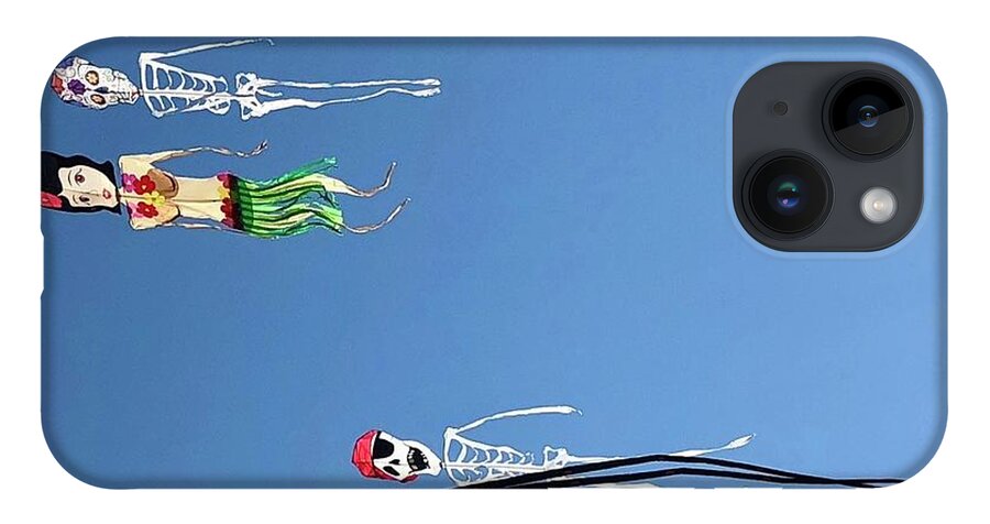 Kites In The Summer Sky iPhone 14 Case featuring the photograph Kites in the Summer Sky by Flavia Westerwelle