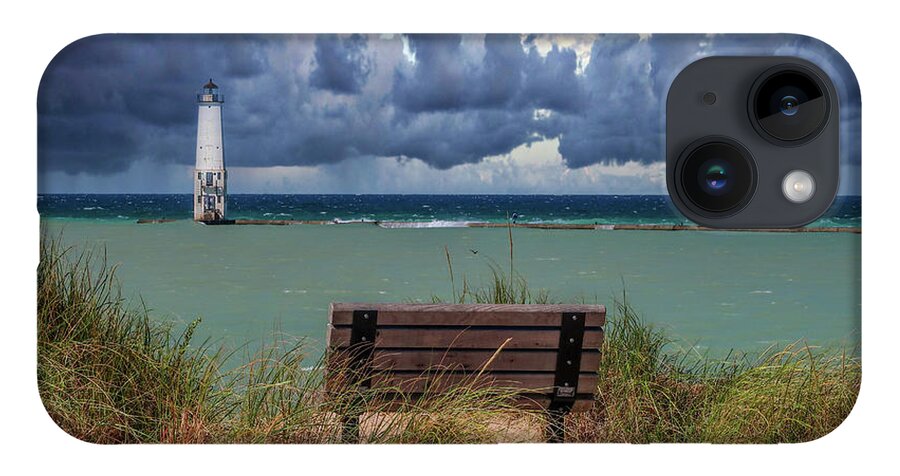 Northernmichigan iPhone Case featuring the photograph Lake Michigan Storm IMG_2578 by Michael Thomas