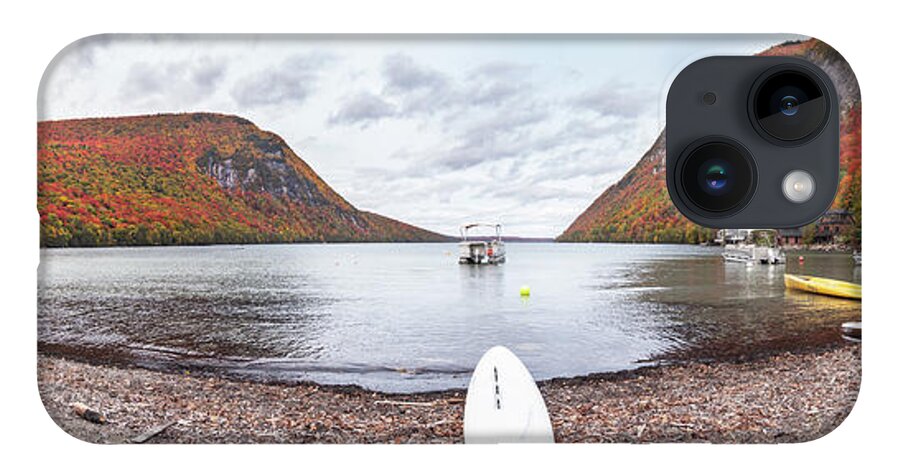 Vermont iPhone 14 Case featuring the photograph Lake Willoughby Fall Panoramic 2 by Tim Kirchoff