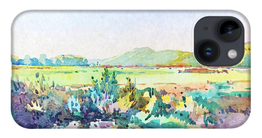 1930s iPhone 14 Case featuring the painting Landscape, Dalmatia, 1938 by Viktor Wallon-Hars