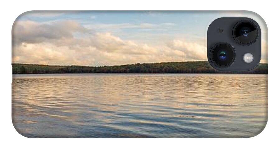 Panorama iPhone 14 Case featuring the photograph Landscape Photography - Shohola Lake by Amelia Pearn