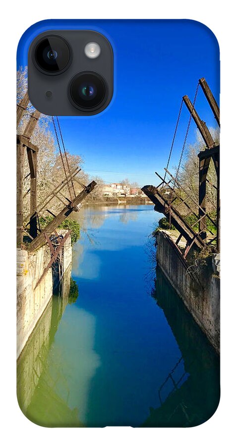 Langlois Bridge iPhone 14 Case featuring the photograph Langlois Bridge in Arles by Donna Martin Artisan Liight