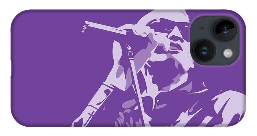 Layne Staley iPhone 14 Case featuring the digital art Layne Staley by Kevin Putman