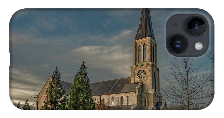 Lee University iPhone 14 Case featuring the photograph Lee University Chapel at First Light by Marcy Wielfaert