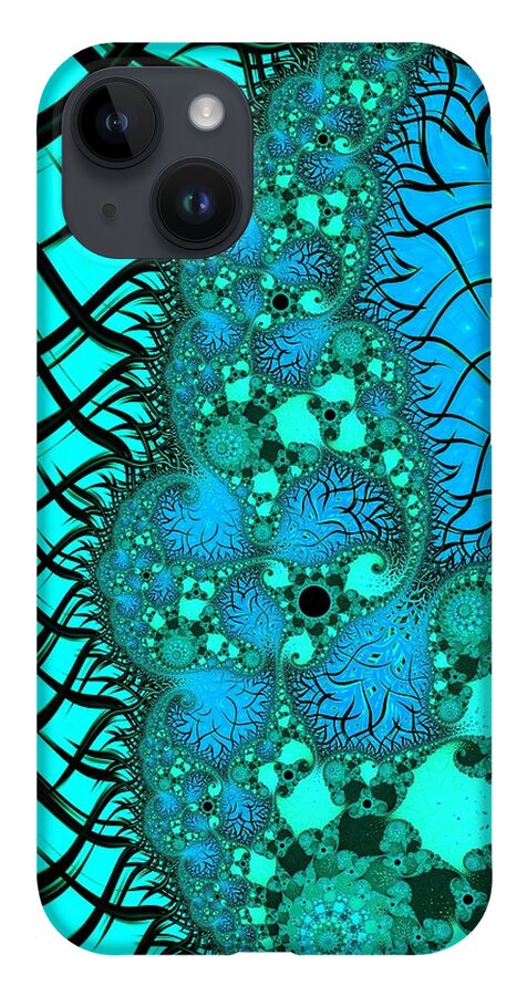 Fractal iPhone 14 Case featuring the digital art Let it Go #2 by Mary Ann Benoit