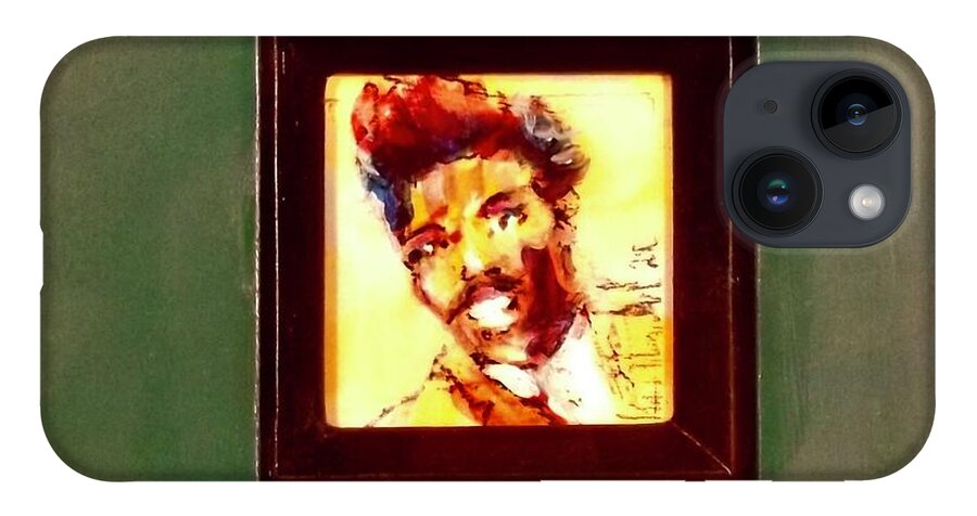 Painting iPhone Case featuring the painting Lil Richard by Les Leffingwell