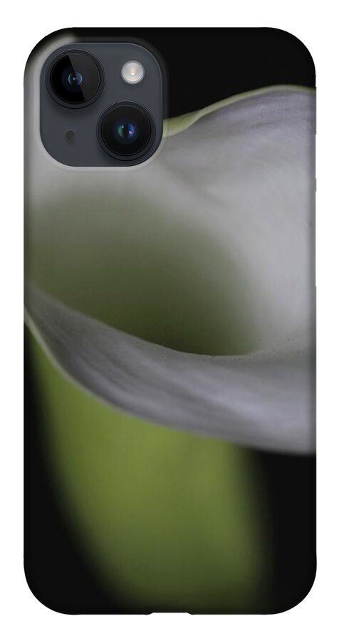 Botanical iPhone 14 Case featuring the photograph Lily Green Grey by Julie Powell