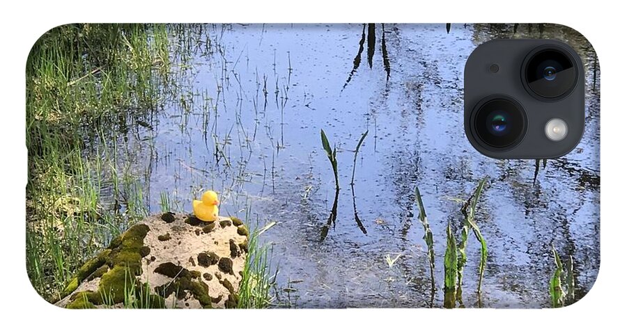 Rubber Duck iPhone Case featuring the photograph Little Ducky by Vivian Aumond