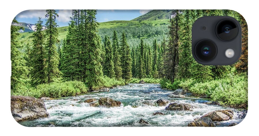 Little Susitna River iPhone 14 Case featuring the photograph Little Susitna River - Alaska by Dee Potter