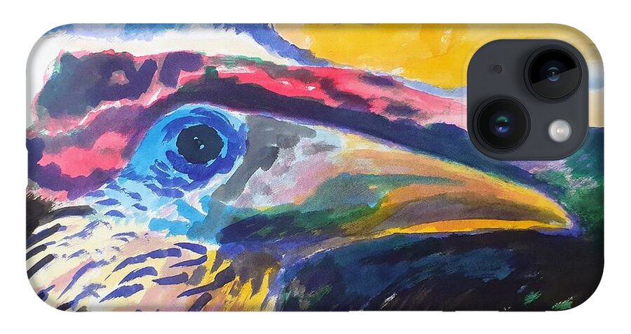 Tucano iPhone Case featuring the painting L'occhio del tucano by Enrico Garff