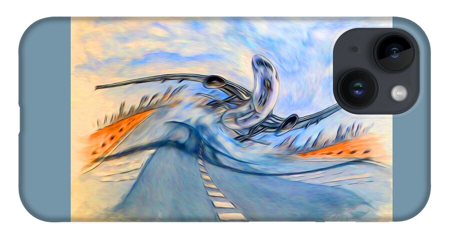 Abstract Art iPhone 14 Case featuring the digital art Look at Me....I'm Flyin' by Ronald Mills