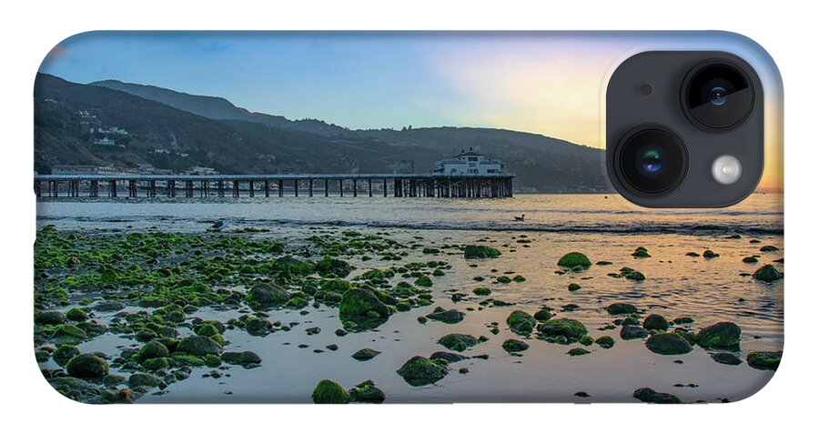 Beach iPhone 14 Case featuring the photograph Low Tide at Malibu Pier by Matthew DeGrushe