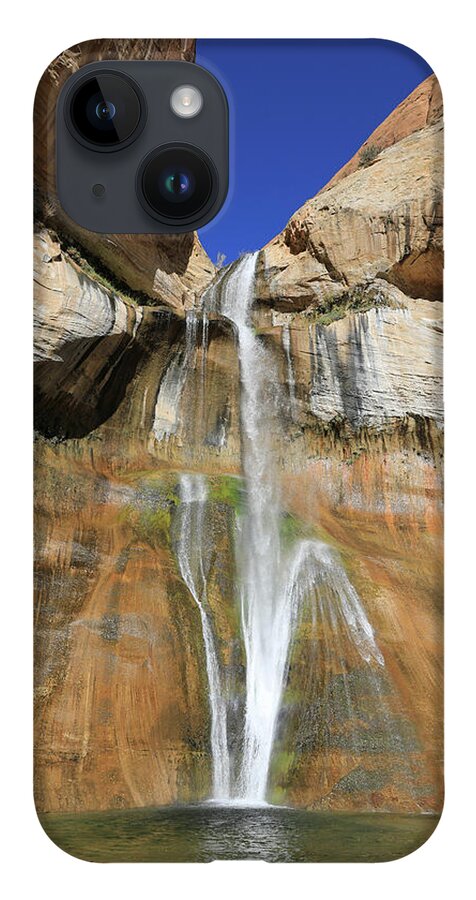Lower Calf Creek iPhone 14 Case featuring the photograph Lower Calf Creek Falls - Utah by Richard Krebs