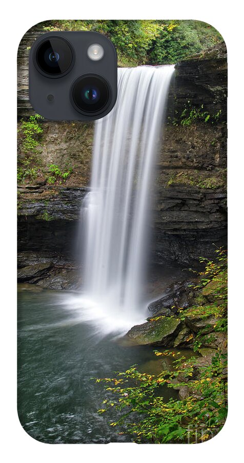 Greeter Falls iPhone 14 Case featuring the photograph Lower Greeter Falls 11 by Phil Perkins
