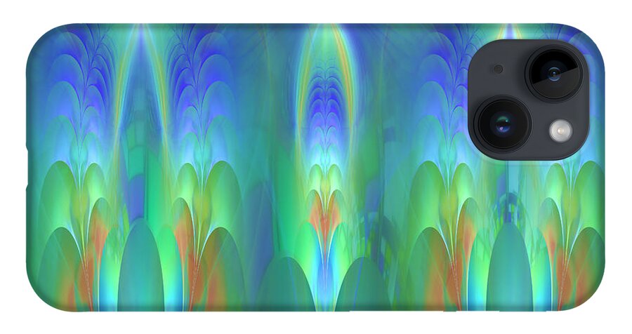 Fractal iPhone Case featuring the digital art Circle of Light and Laughter by Mary Ann Benoit