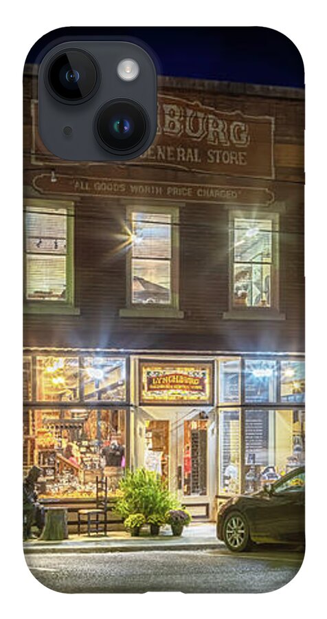 Lynchburg Hardware And General Store iPhone 14 Case featuring the photograph Lynchburg Hardware and General Store by Susan Rissi Tregoning