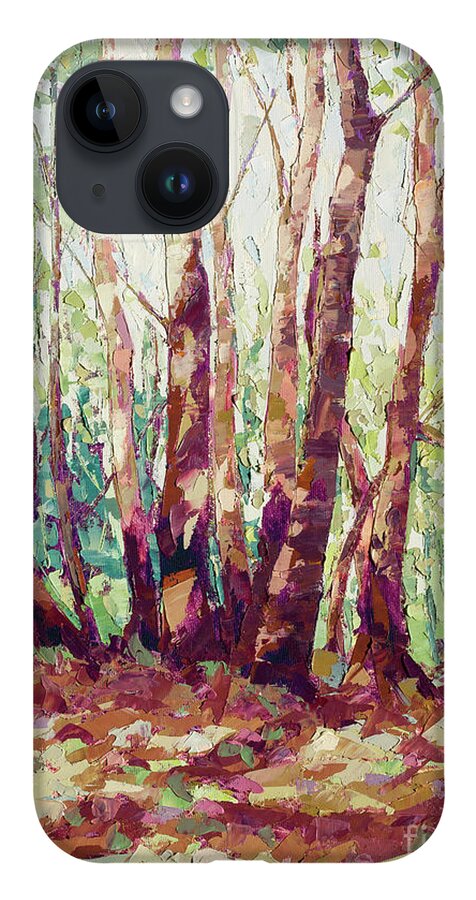 Madrone iPhone 14 Case featuring the painting Madrone Grove by PJ Kirk