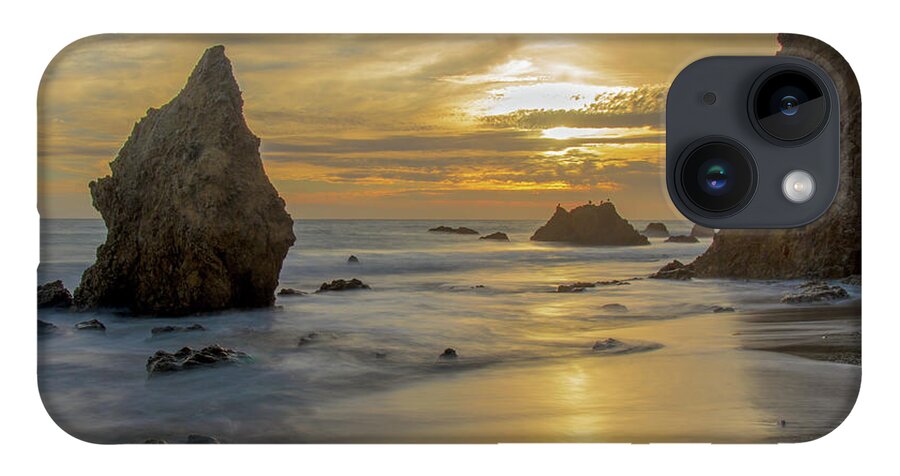 Beach iPhone 14 Case featuring the photograph Malibu Sunset at El Matador State Beach by Matthew DeGrushe