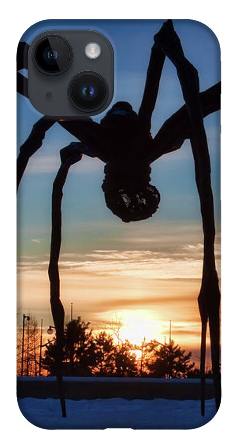Maman iPhone 14 Case featuring the photograph Maman the Spider, Ottawa by Tatiana Travelways