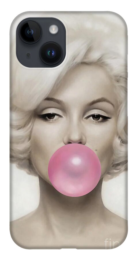 Pop Art Paintings Mixed Media Mixed Media iPhone 14 Case featuring the mixed media Marilyn Monroe by Marvin Blaine