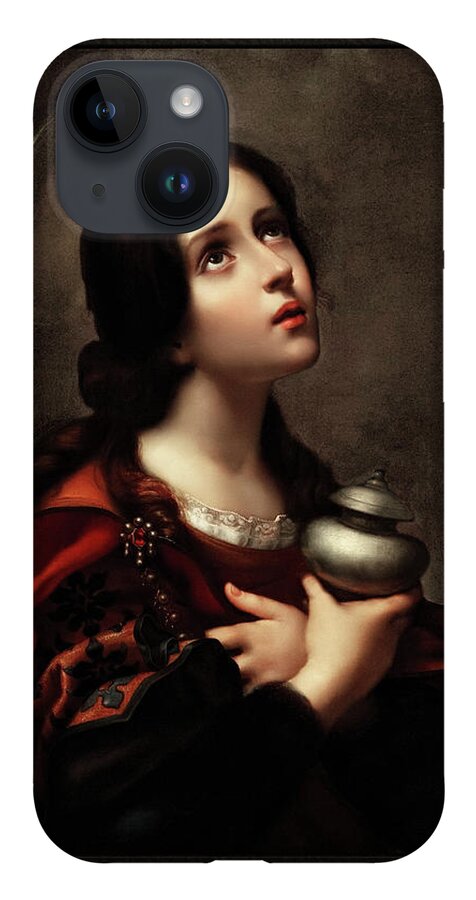 Mary Magdalene iPhone 14 Case featuring the painting Mary Magdalene by Carlo Dolci Classical Fine Art Xzendor7 Old Masters Reproductions by Rolando Burbon