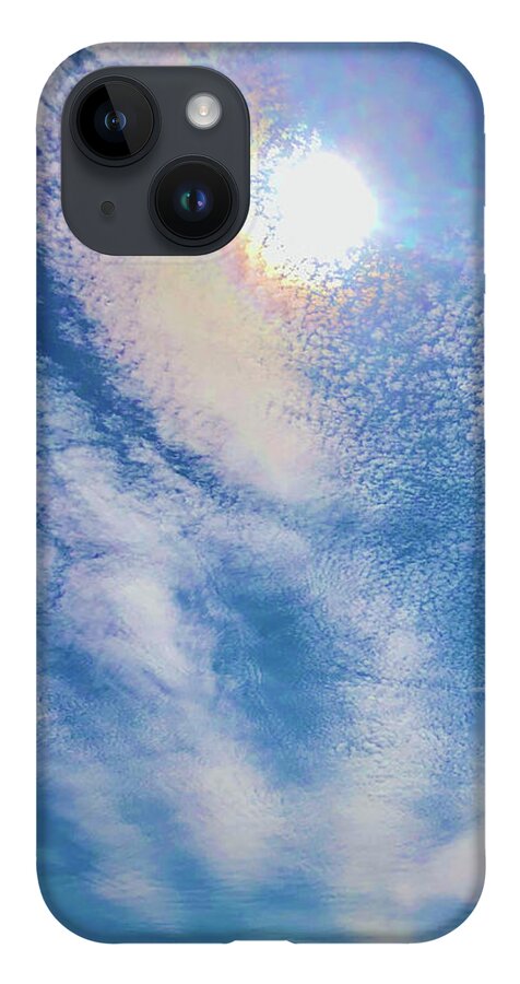 Blue Sky iPhone Case featuring the photograph May 10 by Medge Jaspan