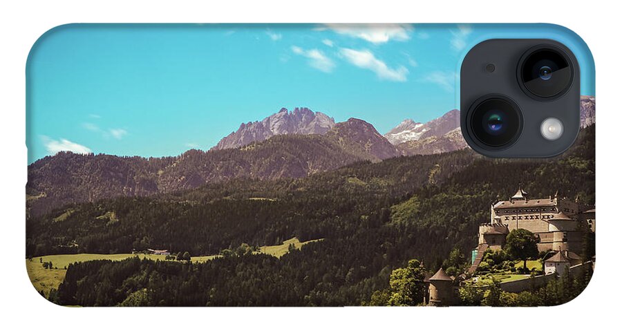 Reconstruction iPhone 14 Case featuring the photograph Medieval Hohenwerfen Castle by Vaclav Sonnek