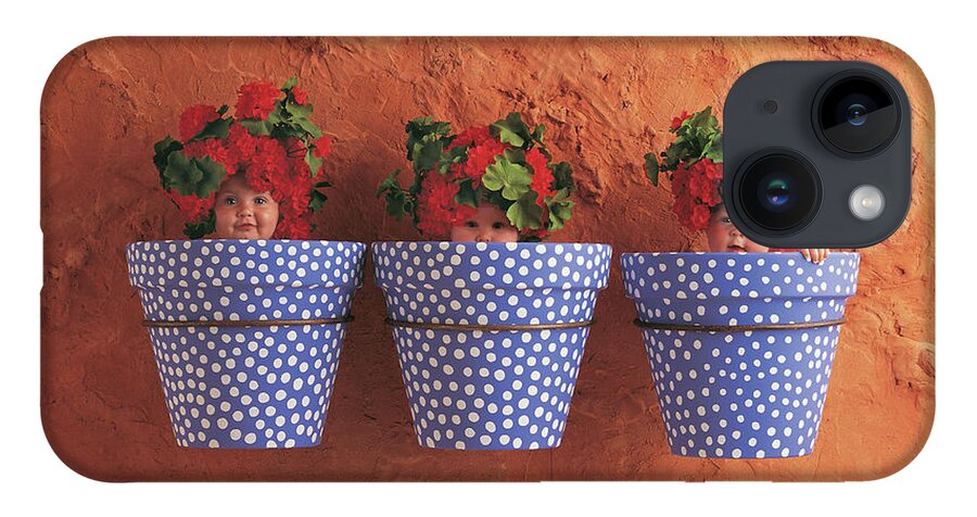 Color iPhone 14 Case featuring the photograph Mediterranean Pots by Anne Geddes