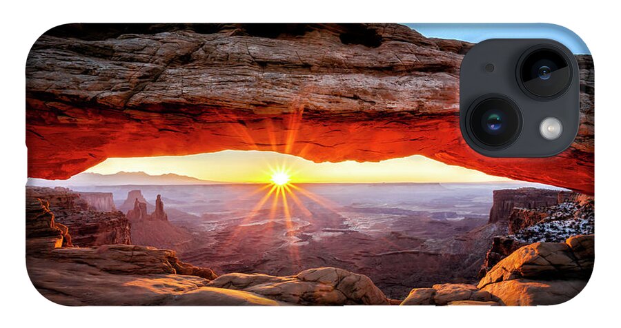 2020 Utah Trip iPhone Case featuring the photograph Mesa Arch by Gary Johnson