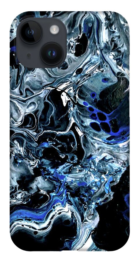 Metal iPhone 14 Case featuring the painting MetalHead by Anna Adams