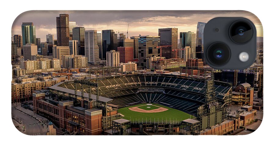 Coors Field iPhone 14 Case featuring the photograph Mile High Silence by Chuck Rasco Photography