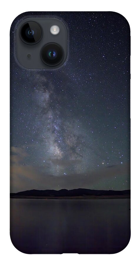 Milky Way iPhone 14 Case featuring the photograph Milky Way Over 11 Mile by Bob Falcone