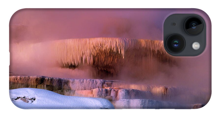 Dave Welling iPhone 14 Case featuring the photograph Minerva Springs Yellowstone National Park Wyoming by Dave Welling