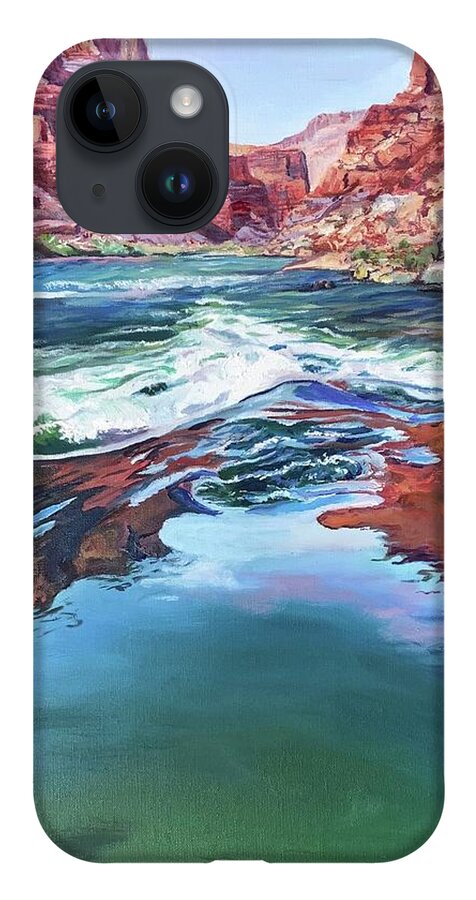 Water iPhone Case featuring the painting Momentum, Grand Canyon by Page Holland