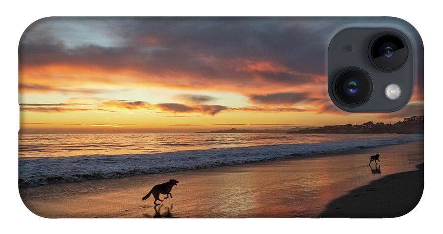 Santa Cruz iPhone 14 Case featuring the photograph Moran Beach Sunset #1 by Carla Brennan