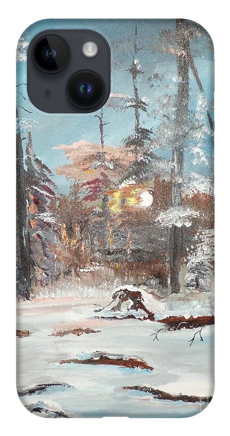 Landscape. Donnsart1 iPhone Case featuring the painting Morning Is Risen painting # 122 by Donald Northup