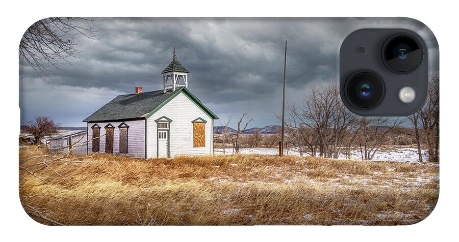 School House iPhone 14 Case featuring the photograph Moss Agate Schoolhouse by Laura Terriere