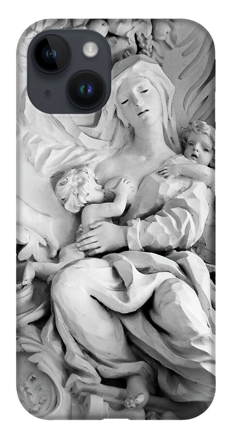 Architecture iPhone 14 Case featuring the photograph Mother and Babe by Mary Lee Dereske