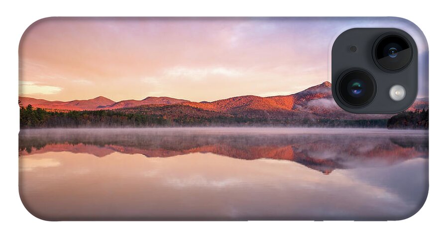 52 With A View iPhone 14 Case featuring the photograph Mount Chocorua Autumn Mist by Jeff Sinon