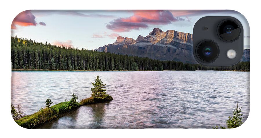 Mt-rundle iPhone Case featuring the photograph Mt. Rundle- Alberta by Gary Johnson