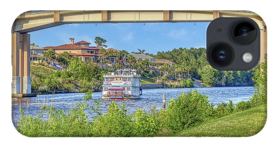 Bridge iPhone 14 Case featuring the photograph Myrtle Beach Dinner Cruise by Mike Covington