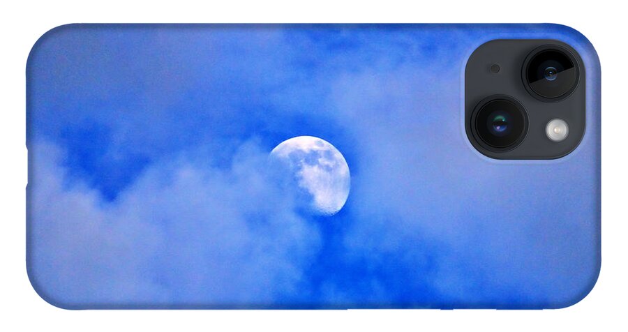 Moon iPhone 14 Case featuring the photograph Mysterious Moon by Mary Walchuck