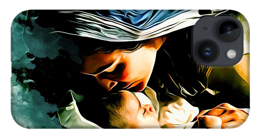Nativity iPhone 14 Case featuring the digital art Nativity of Jesus by Charlie Roman