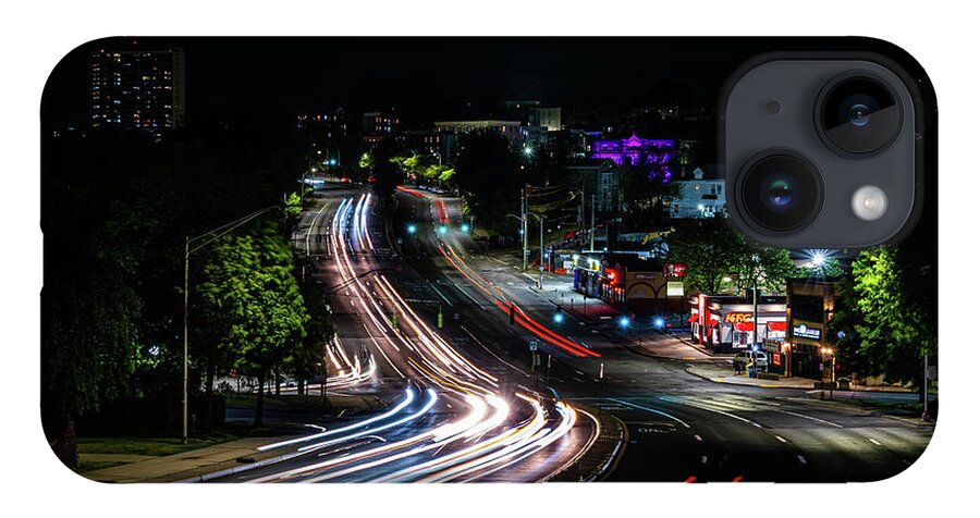 Getty Square iPhone Case featuring the photograph Nepperhan at Night 1 by Kevin Suttlehan